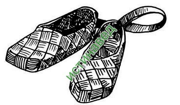 Иллюстрация к рассказу лапти