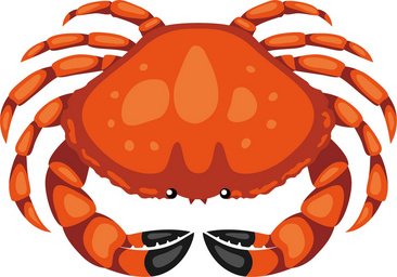 Краб векторный