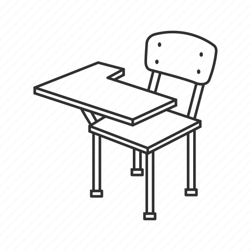 Школьная парта вектор