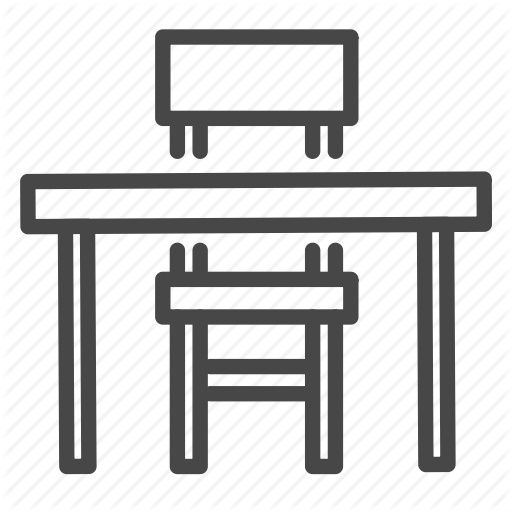 Стол и стул иконка