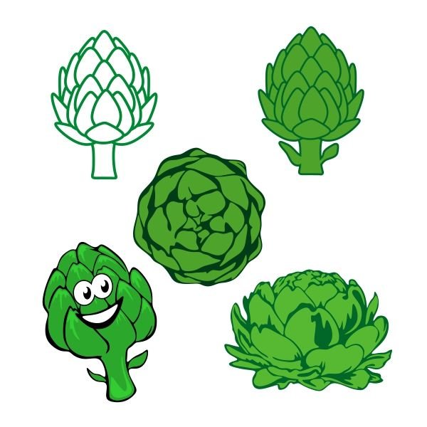 Артишок трафарет