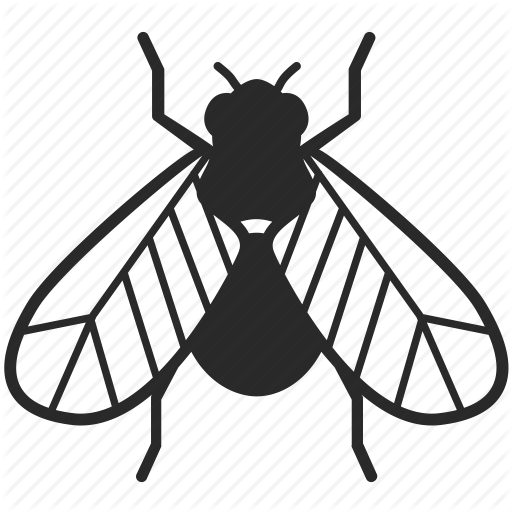 Муха трафарет