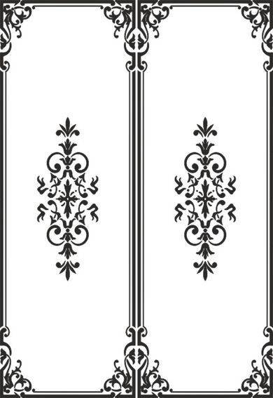 Узоры на двери