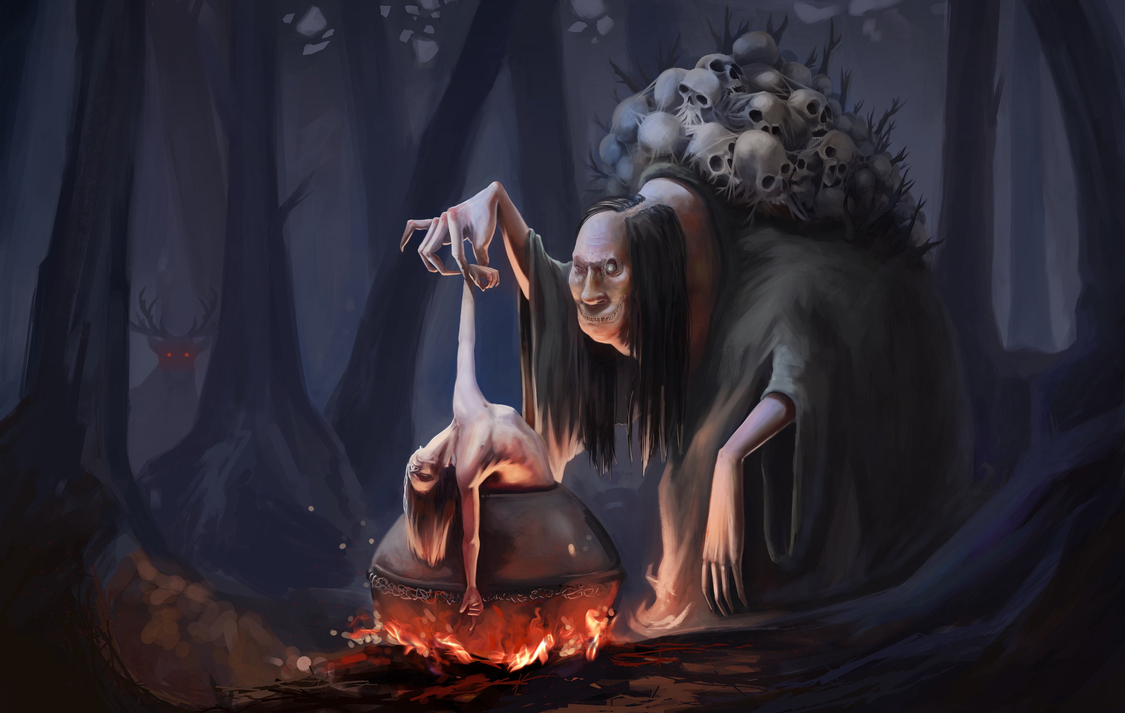 Ведьма кошмаров. Баба Яга кошмар тёмного леса. Баба Яга в 1588. Лесная ведьма баба Яга. Баба-Яга - богиня смерти.