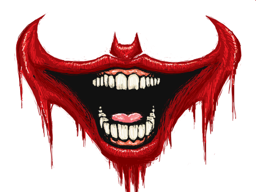 Как нарисовать страшный рот