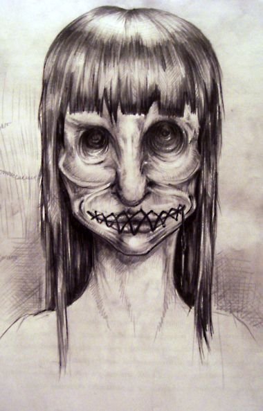 Жуткие рисунки для срисовки