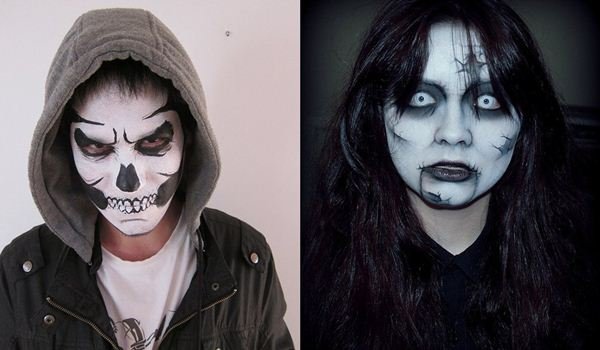 Разрисовка лица на Хэллоуин