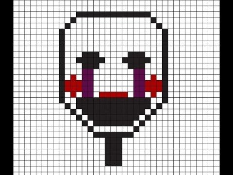 Рисунки по клеточкам страшные лёгкие