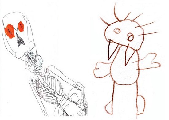 Интересные хоррор рисунки