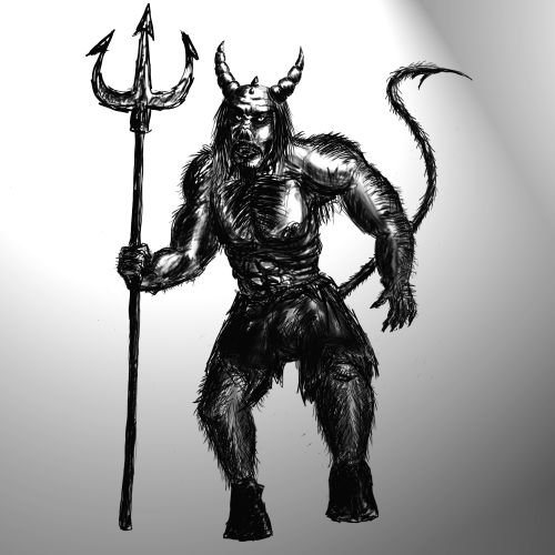 Рисование дьявола