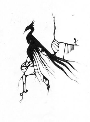 Рисунки с чёрной ручкой для новичков