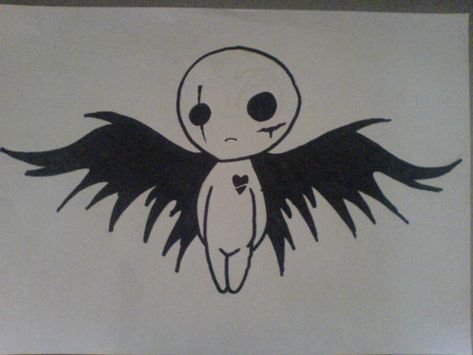 Страшный персонаж для скетчбука