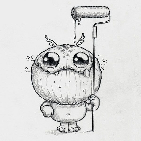 Монстрики для срисовки