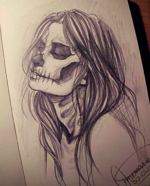 Арты карандашом страшные