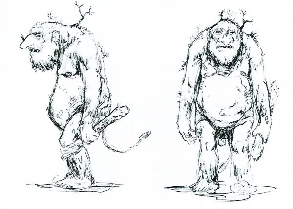 Тролль рисунок страшный