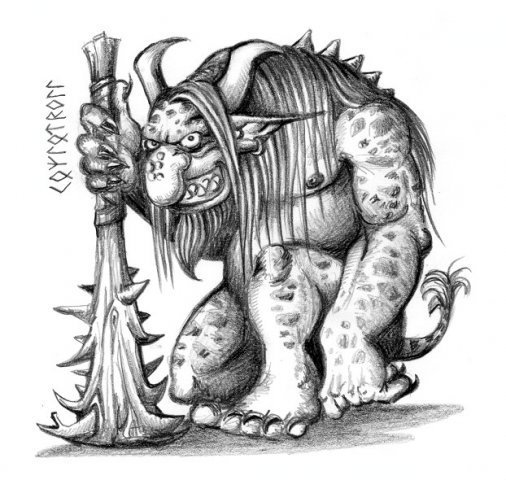 Леший раскраска