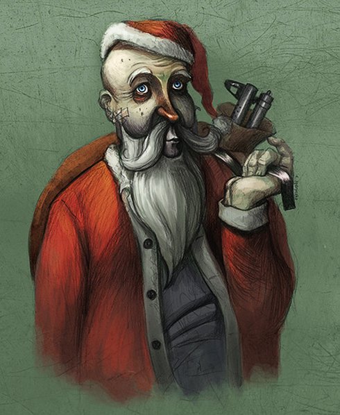Дед Мороз с сигарой