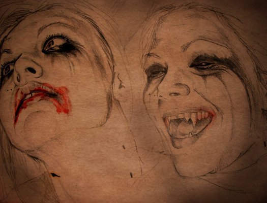 Рисунки для срисовки карандашом простые страшные