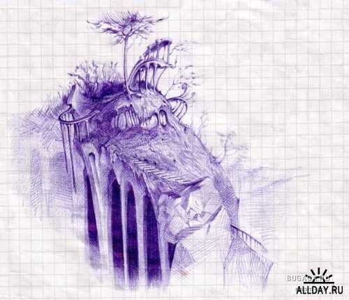 Страшные рисунки в тетради (68 фото)