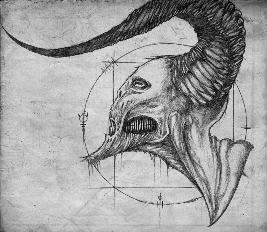 Страшные рисунки демонов карандашом (69 фото) » Рисунки для срисовки и не  только
