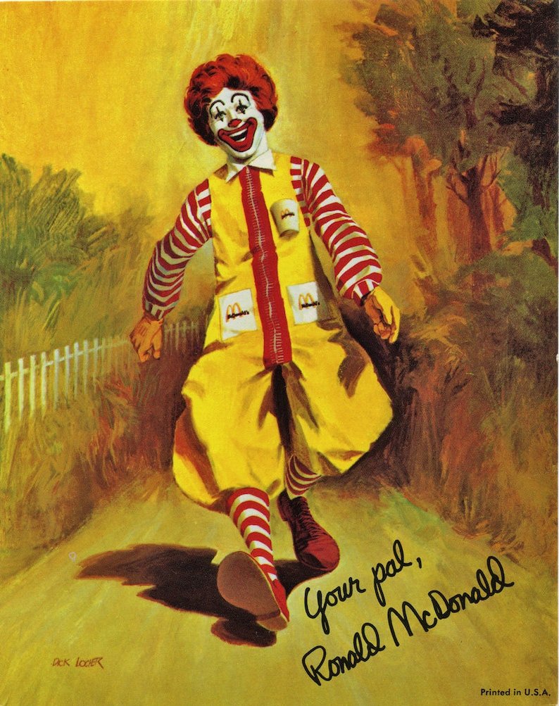 Рональд макдональд страшный рисунок (68 фото) .