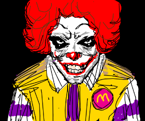 Рональд Макдональд злой арт