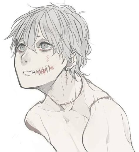 Кровавое аниме для срисовки