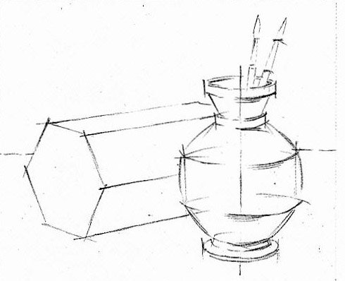 Перспективные Наброски предметов