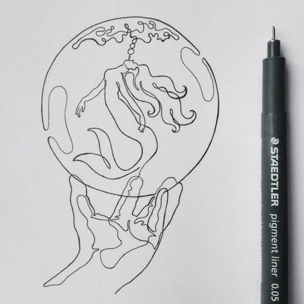 Непрерывный рисунок одной линией