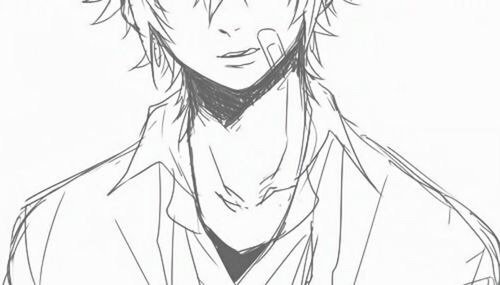 Аниме раскраска парни