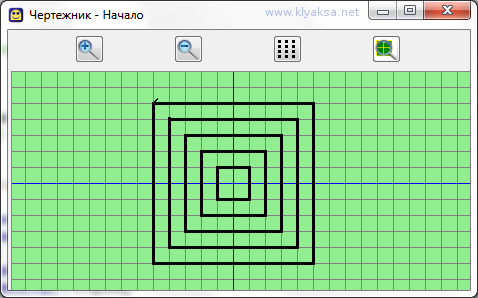 Кумир чертежник цикл