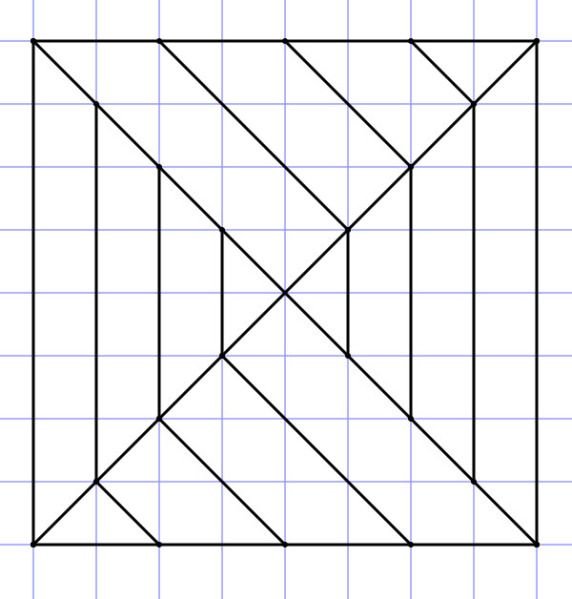 Орнамент из прямых линий