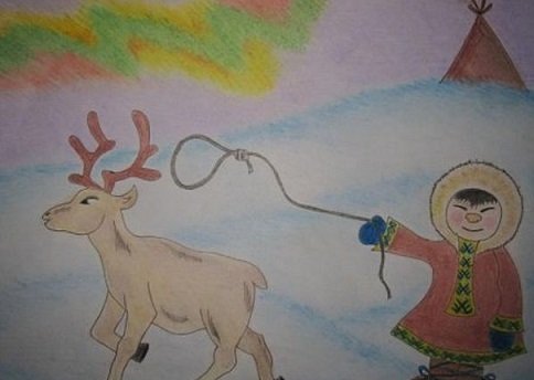 Тундра рисунок