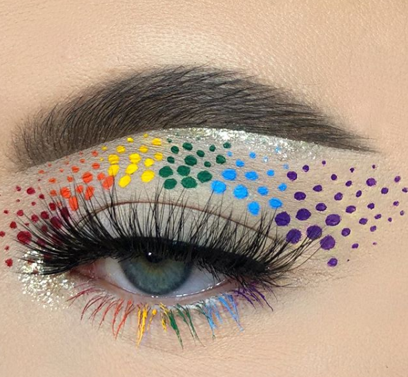 Макияж Радуга
