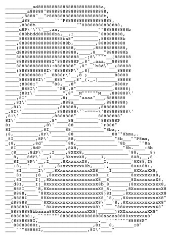 Рисунки символами