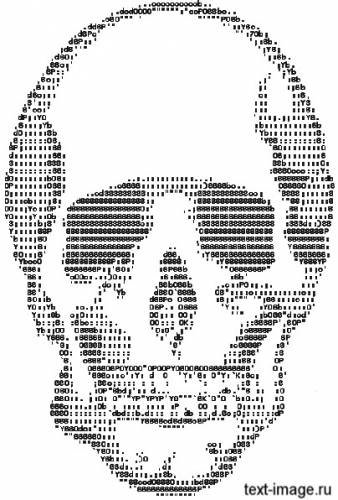 Рисунки из знаков