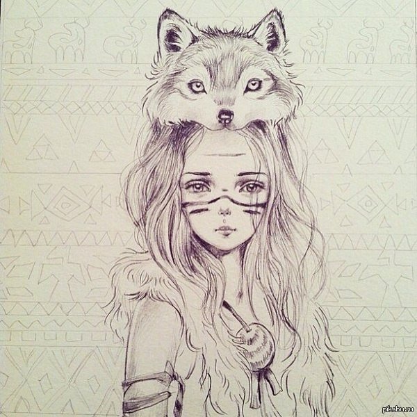 Картинки для срисовки для девочек животные