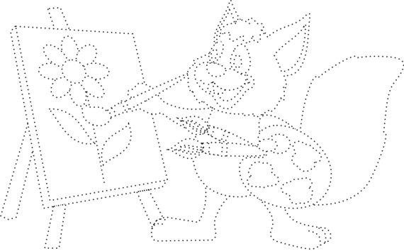 Рисунки пунктиром для детей 7 лет