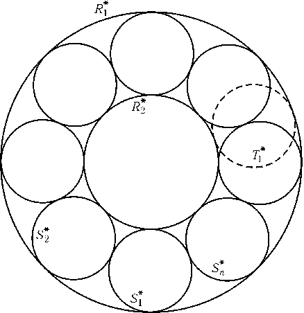 Узоры из окружностей циркулем