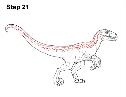 Чертёж лего Велоцираптор
