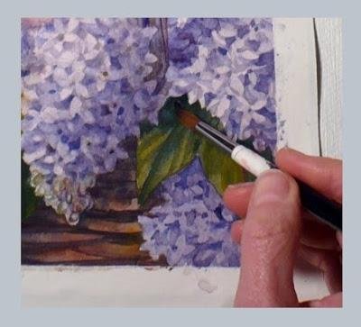 Рисование сирени видеоурок