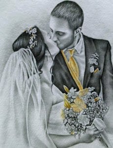 Свадьба карандашом