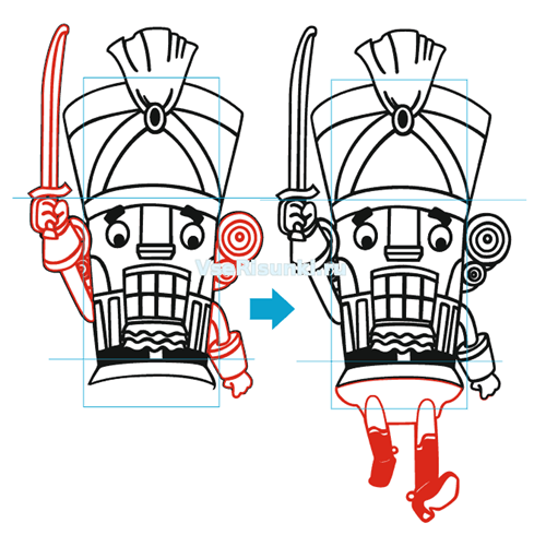 Как нарисовать Щелкунчика