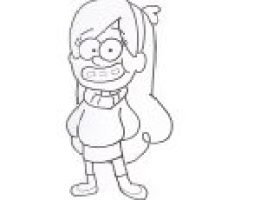 Мэйбл рисовать карандашом