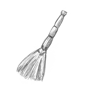 Веник рисунок