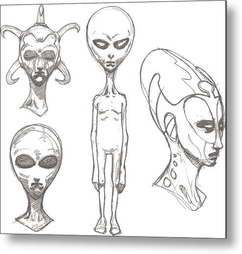 Инопланетянин для срисовки