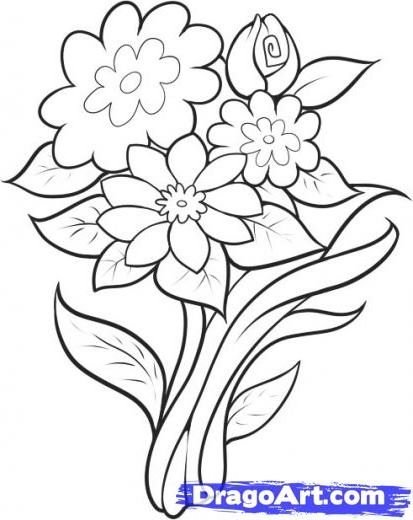 Красивые цветы для рисования