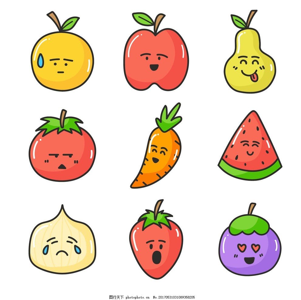 Рисунки фруктов для срисовки