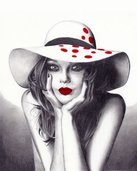 Простые рисунки леди (54 фото)