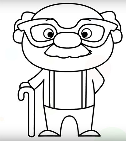 Рисование Деда Мороза пошагово